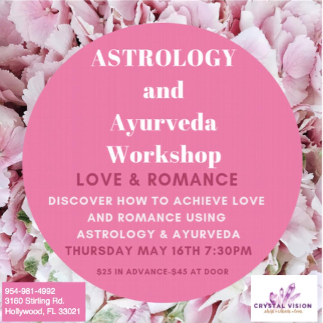 Astrology and Ayurveda Workshop on LOVE & ROMANCE, May 16, 2019